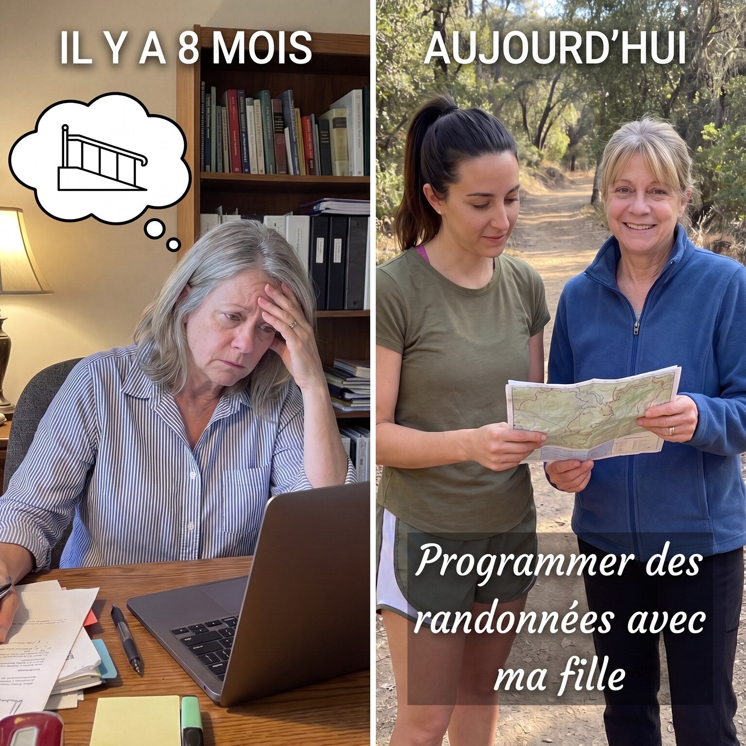 Il y a 8 mois contre aujourd'hui, à programmer des randonnées avec ma fille