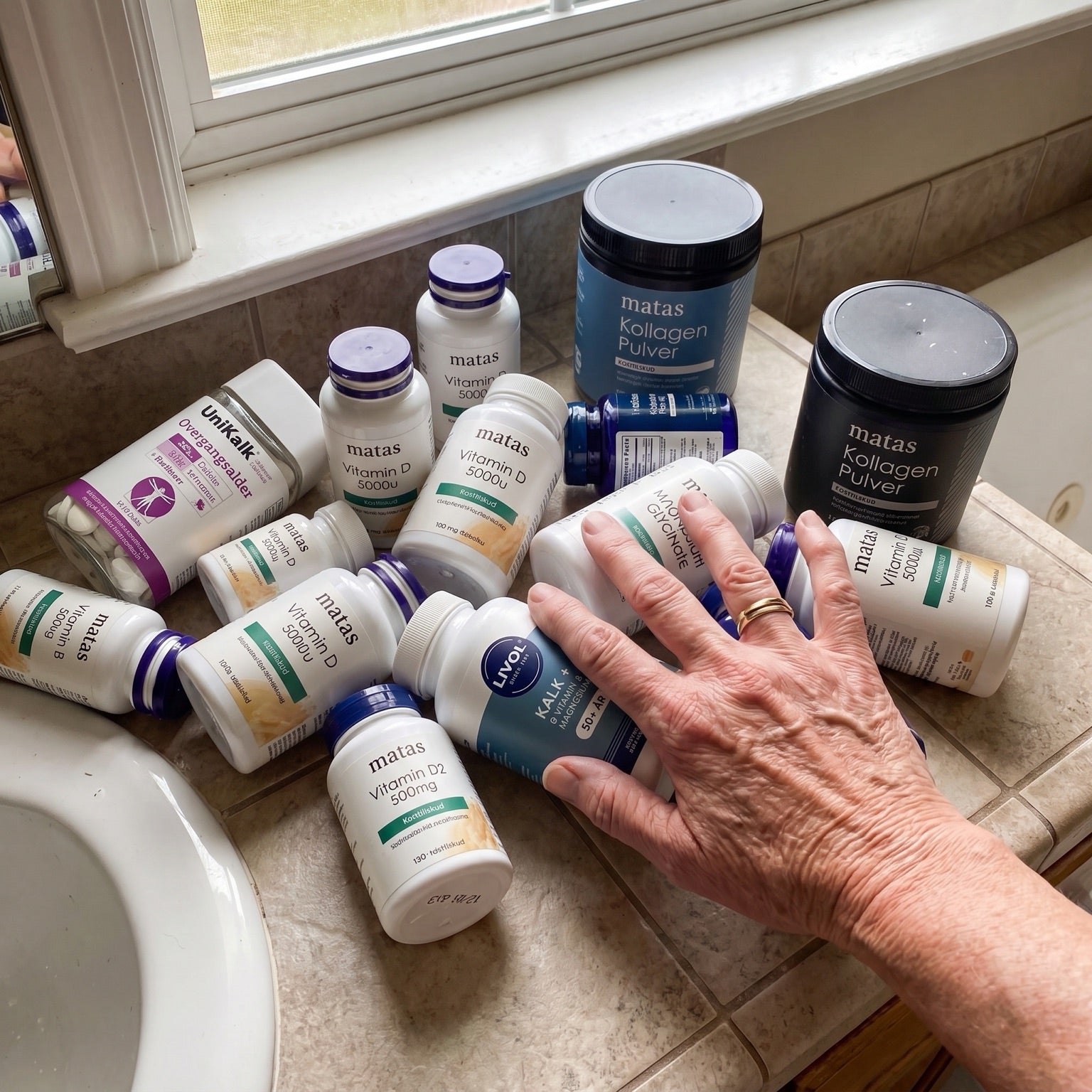 The cabinet of calcium and supplements that did nothing