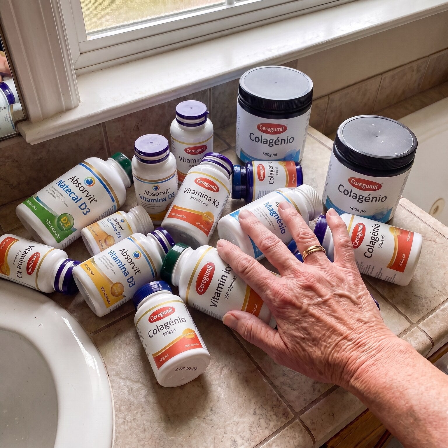 The cabinet of calcium and supplements that did nothing
