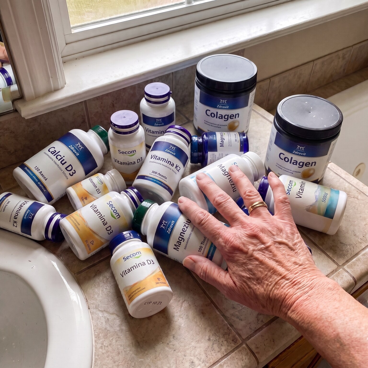 The cabinet of calcium and supplements that did nothing