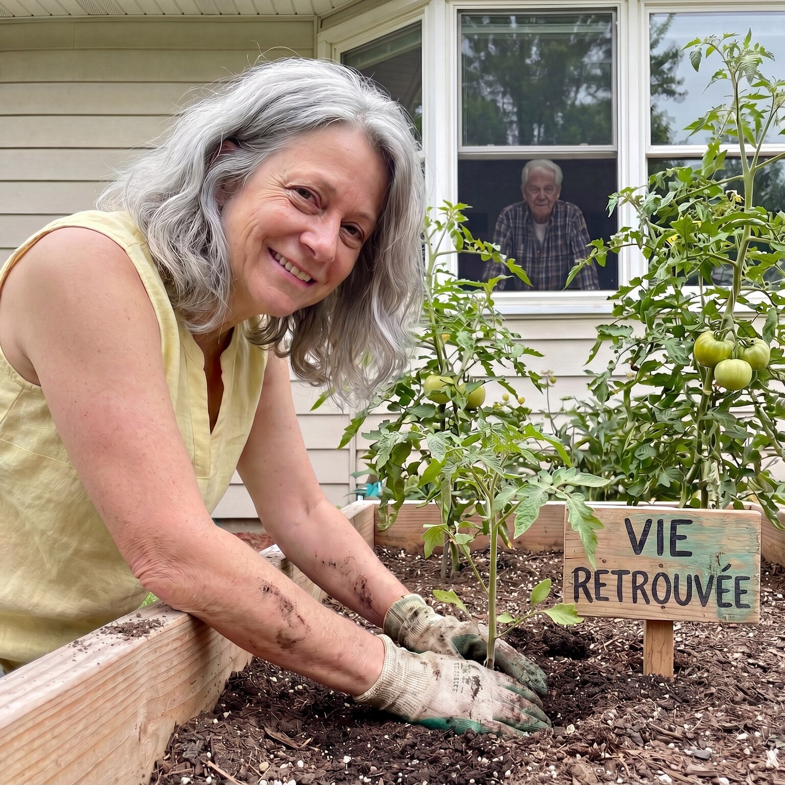 De retour au potager, la vie reprise