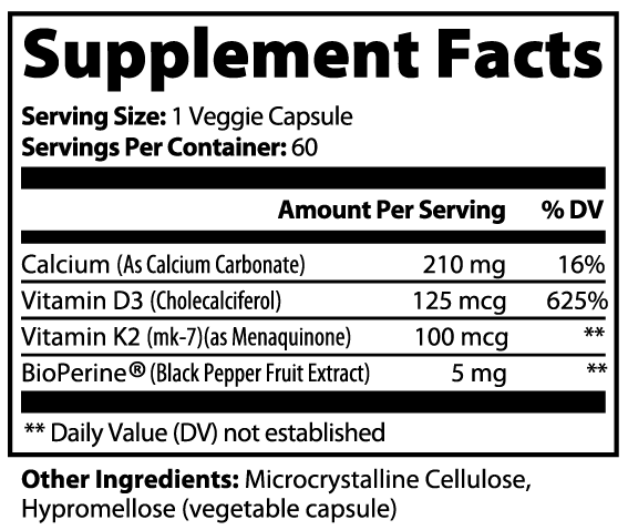 Optimum Calcium D3 + K2