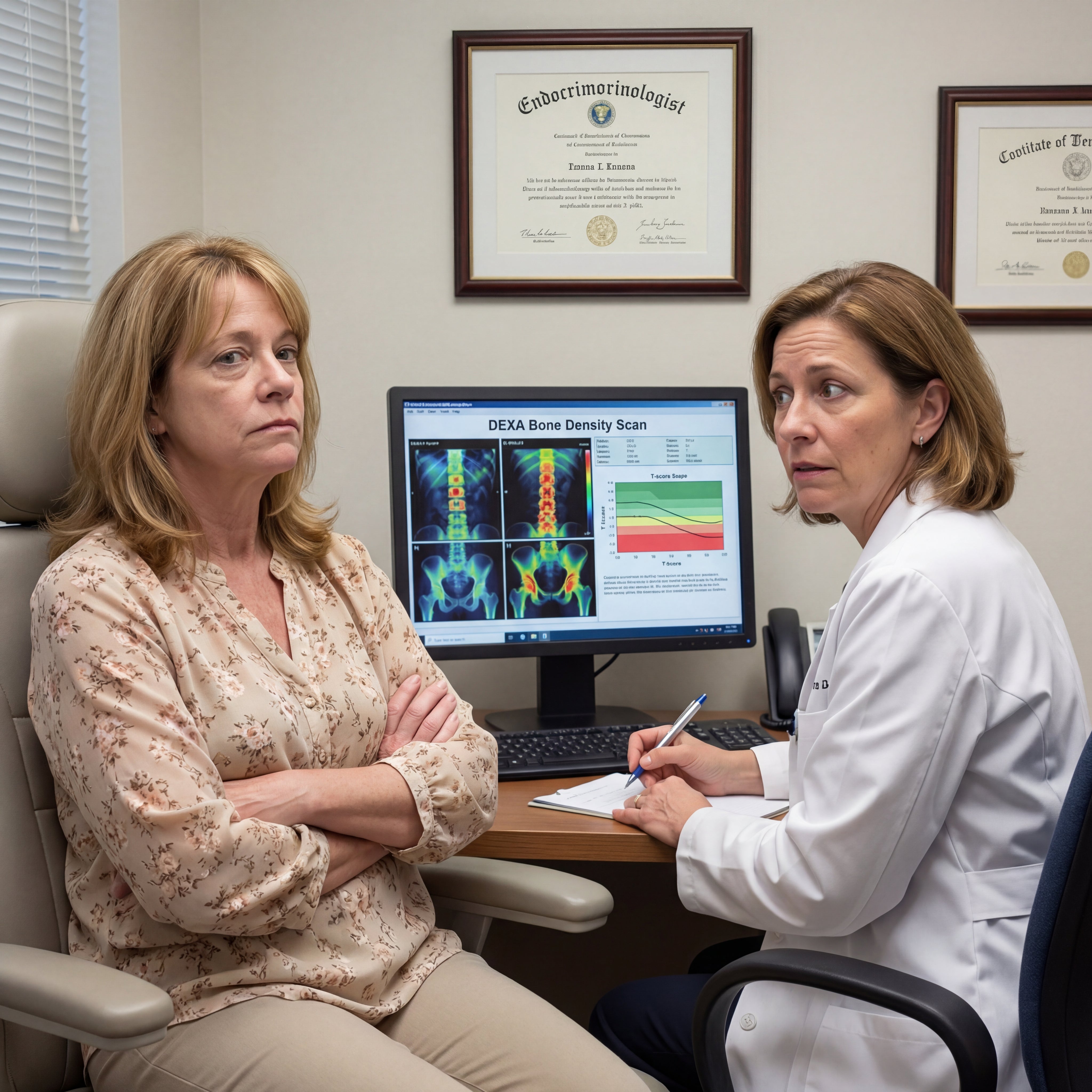 The six-month DEXA follow-up scan