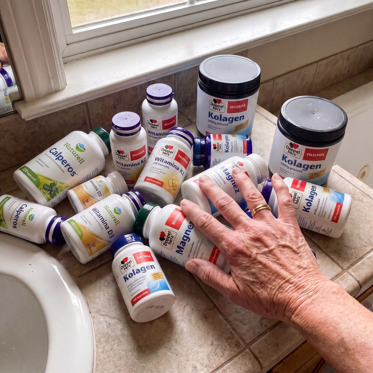 The cabinet of calcium and supplements that did nothing