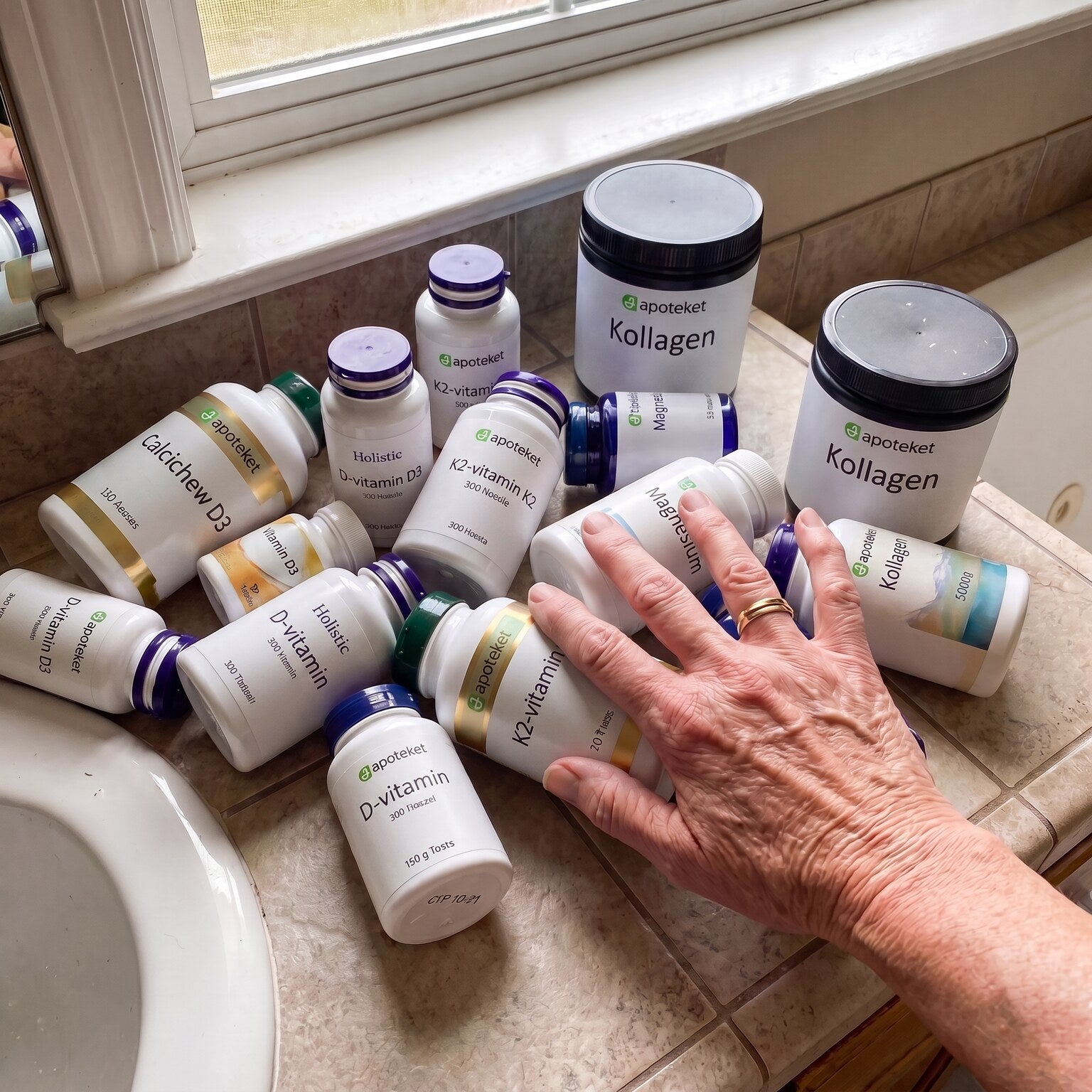 The cabinet of calcium and supplements that did nothing