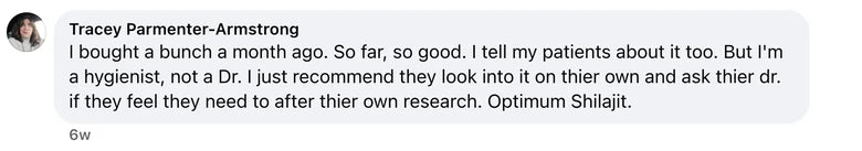 Facebook comment from Tracey Parmenter-Armstrong: I bought a bunch a month ago. So far, so good. I tell my patients about it too. But I'm a hygienist, not a Dr. I just recommend they look into it on t