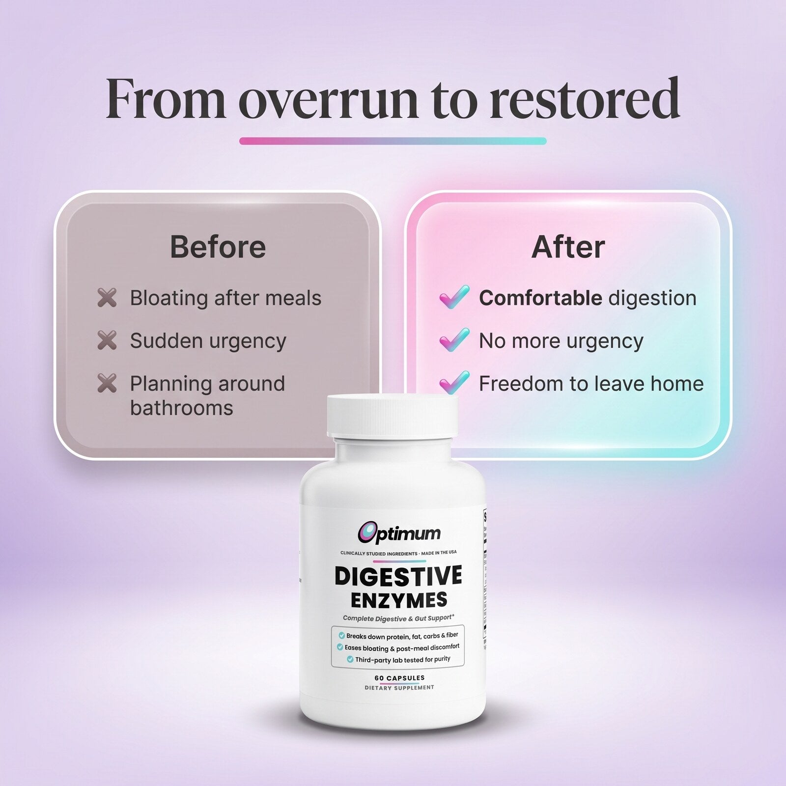 From overrun to restored, before and after