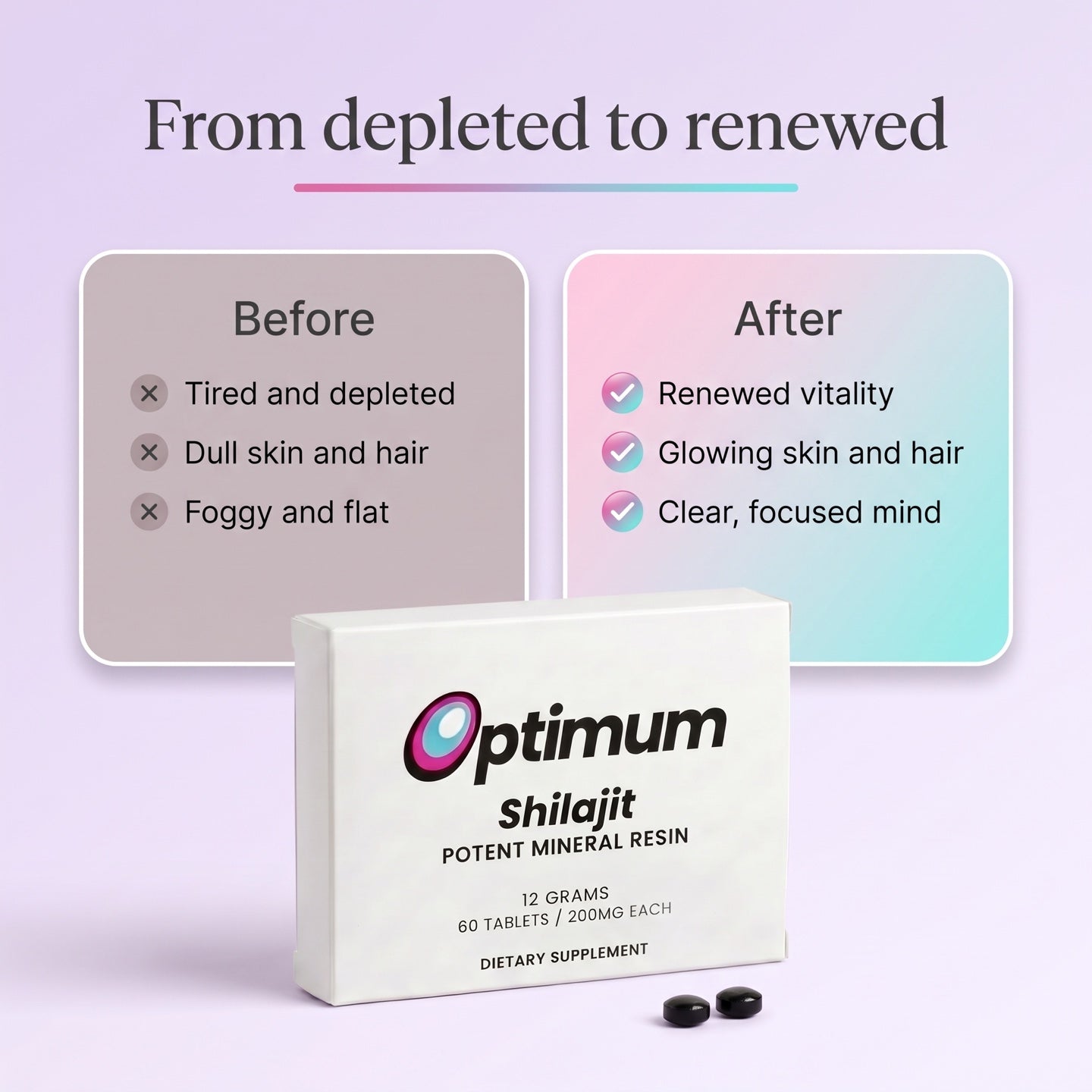 Optimum Shilajit before and after: from bone loss to rebuilding