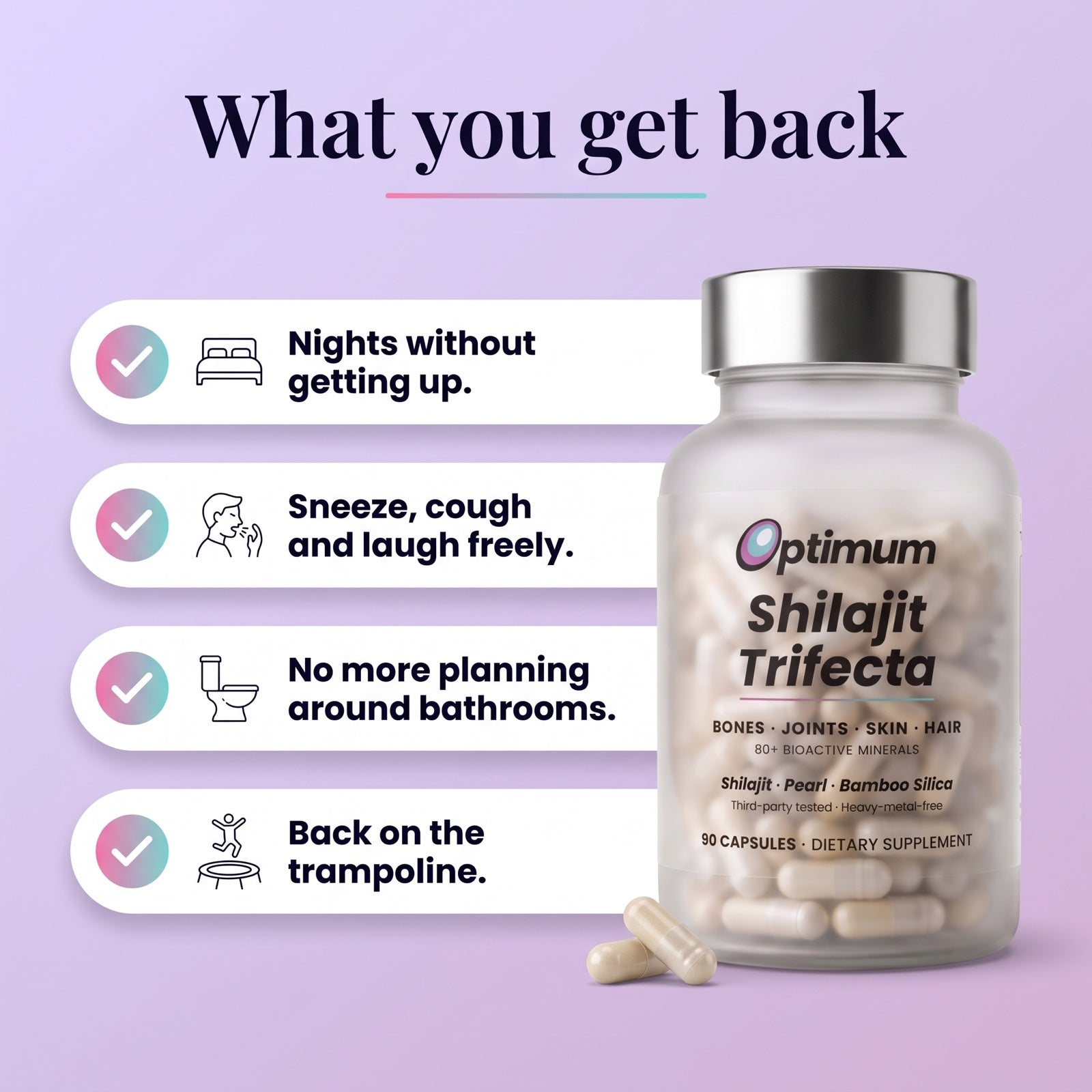 What you get back on the Bladder Restore Trifecta