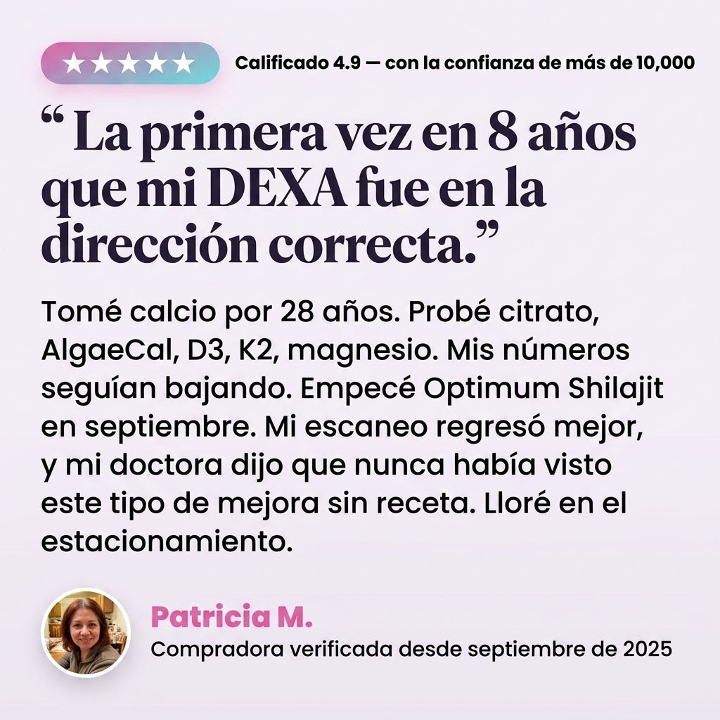 Testimonio de la densitometría de Patricia M.