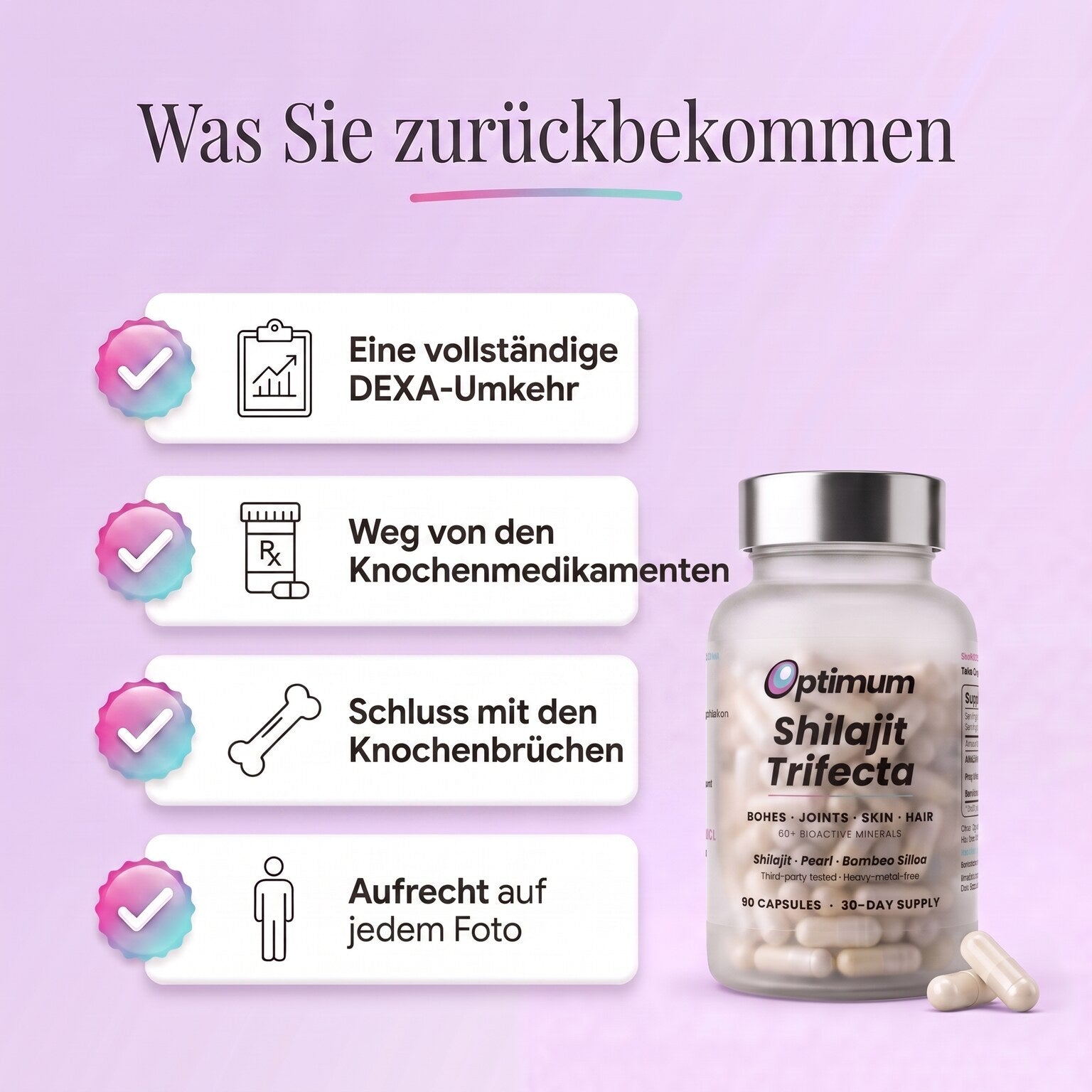 Was Sie mit dem Bone Restore Trifecta zurückbekommen