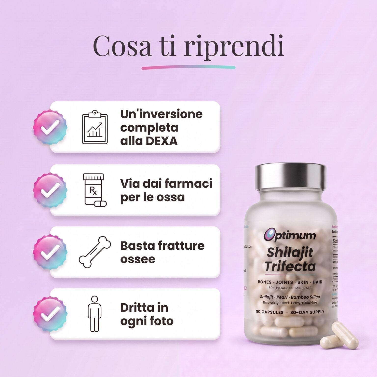 Cosa ti restituisce il Bone Restore Trifecta
