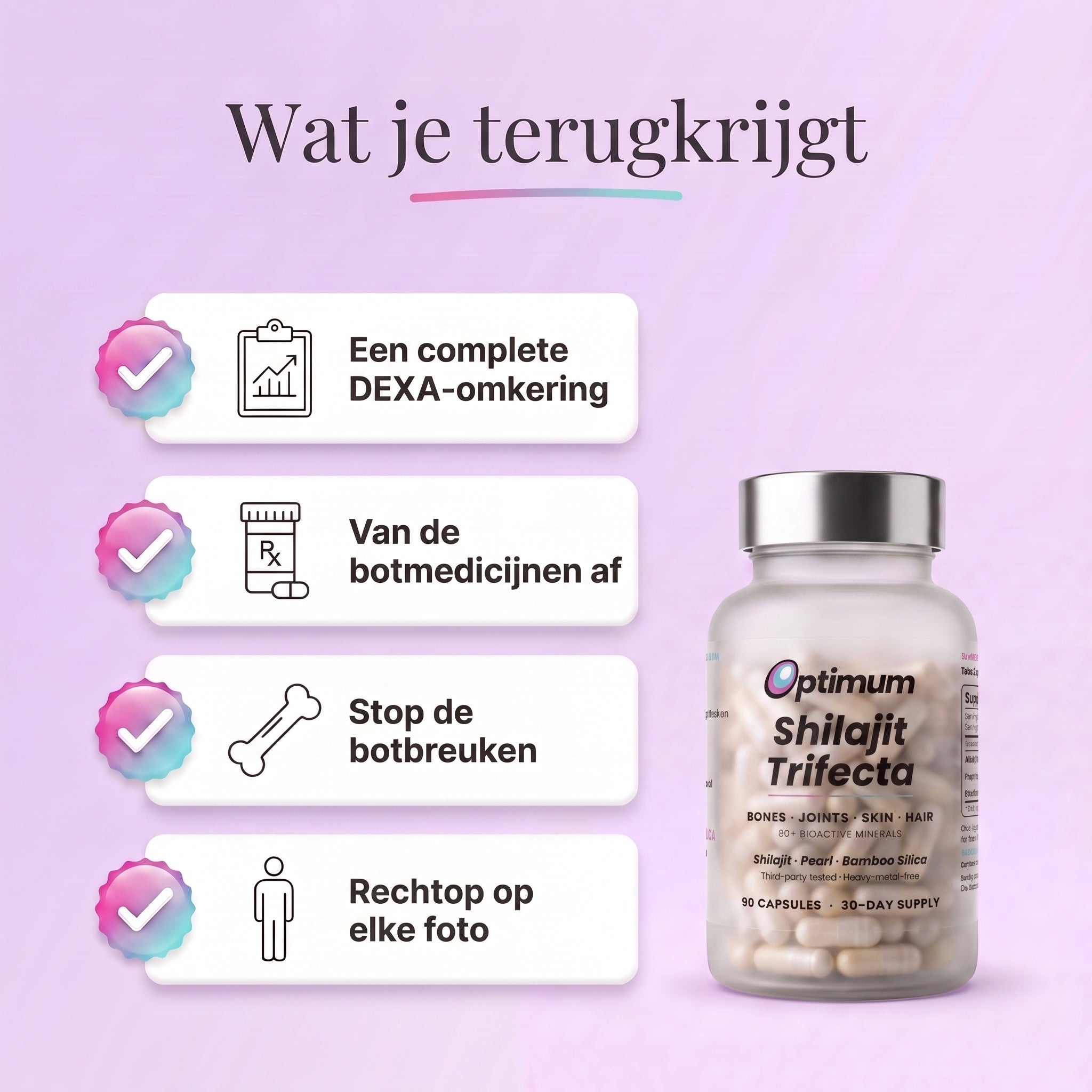 Wat je terugkrijgt met de Bone Restore Trifecta