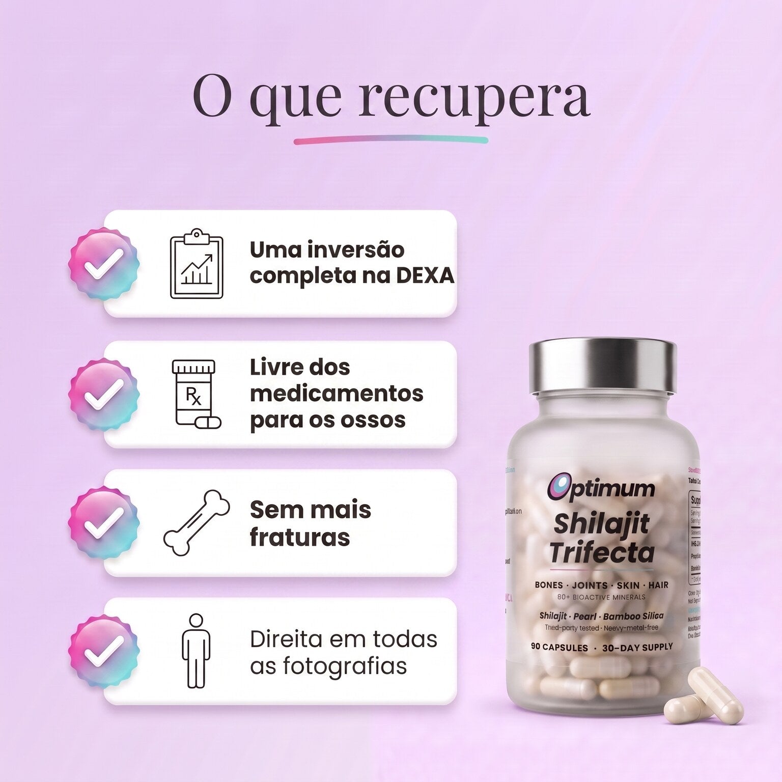 O que recupera com o Bone Restore Trifecta