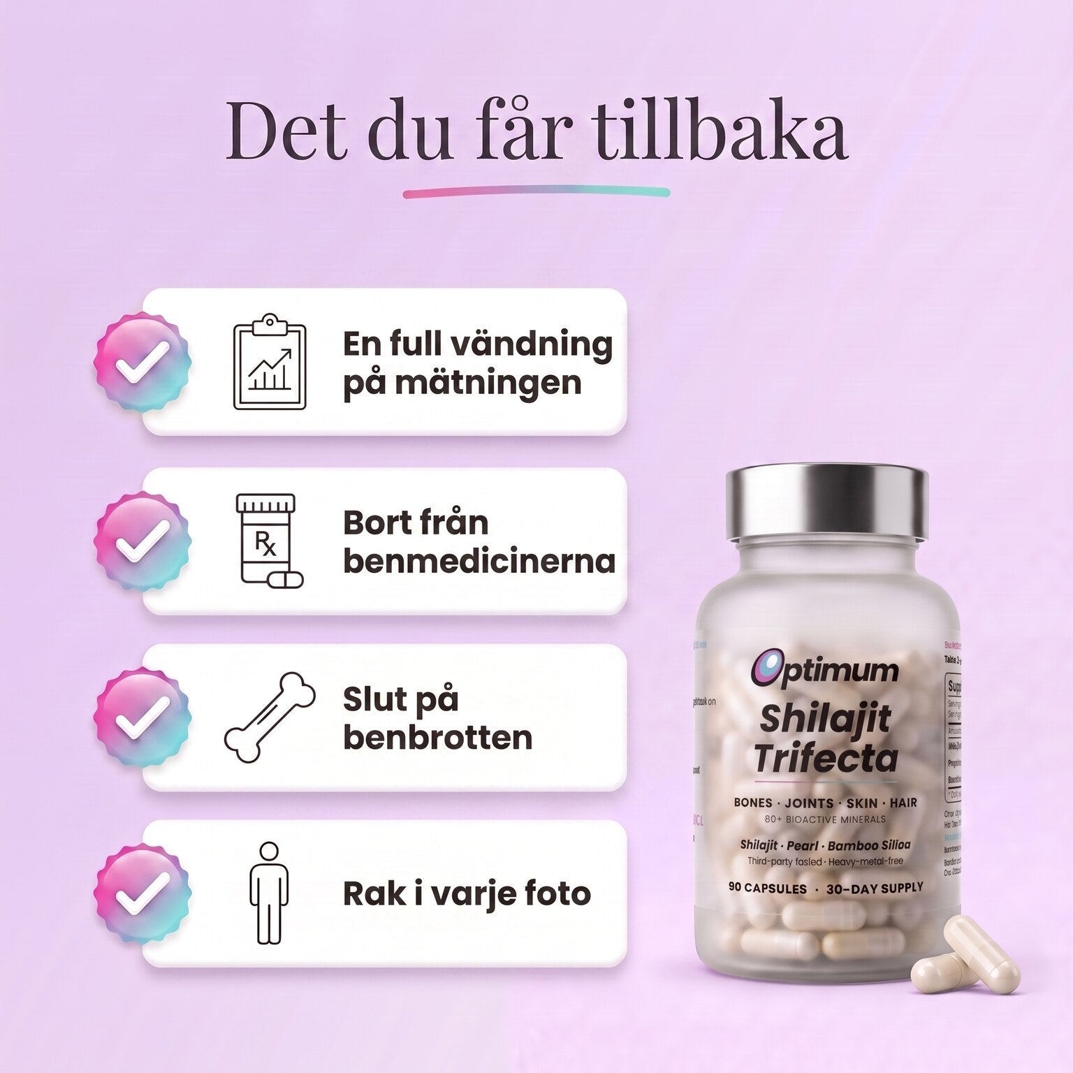 Vad du får tillbaka med Bone Restore Trifecta