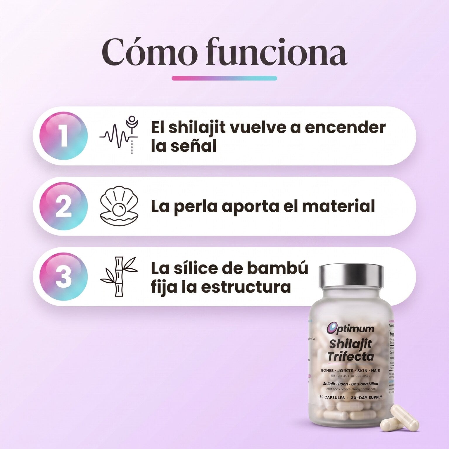 Cómo funciona el Bone Restore Trifecta, 3 ingredientes 3 funciones