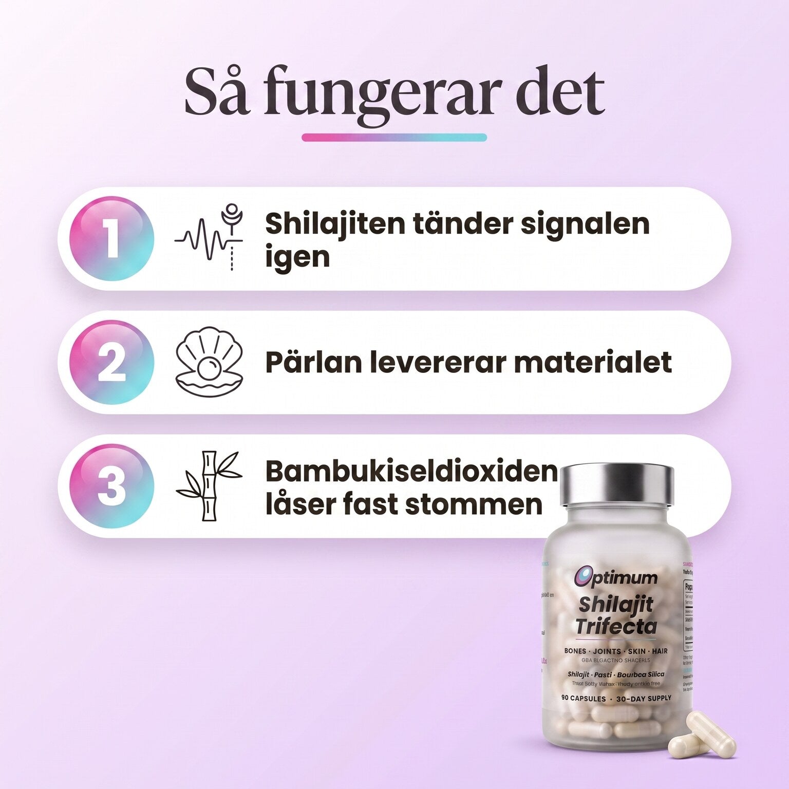 Hur Bone Restore Trifecta fungerar, 3 ingredienser 3 uppgifter