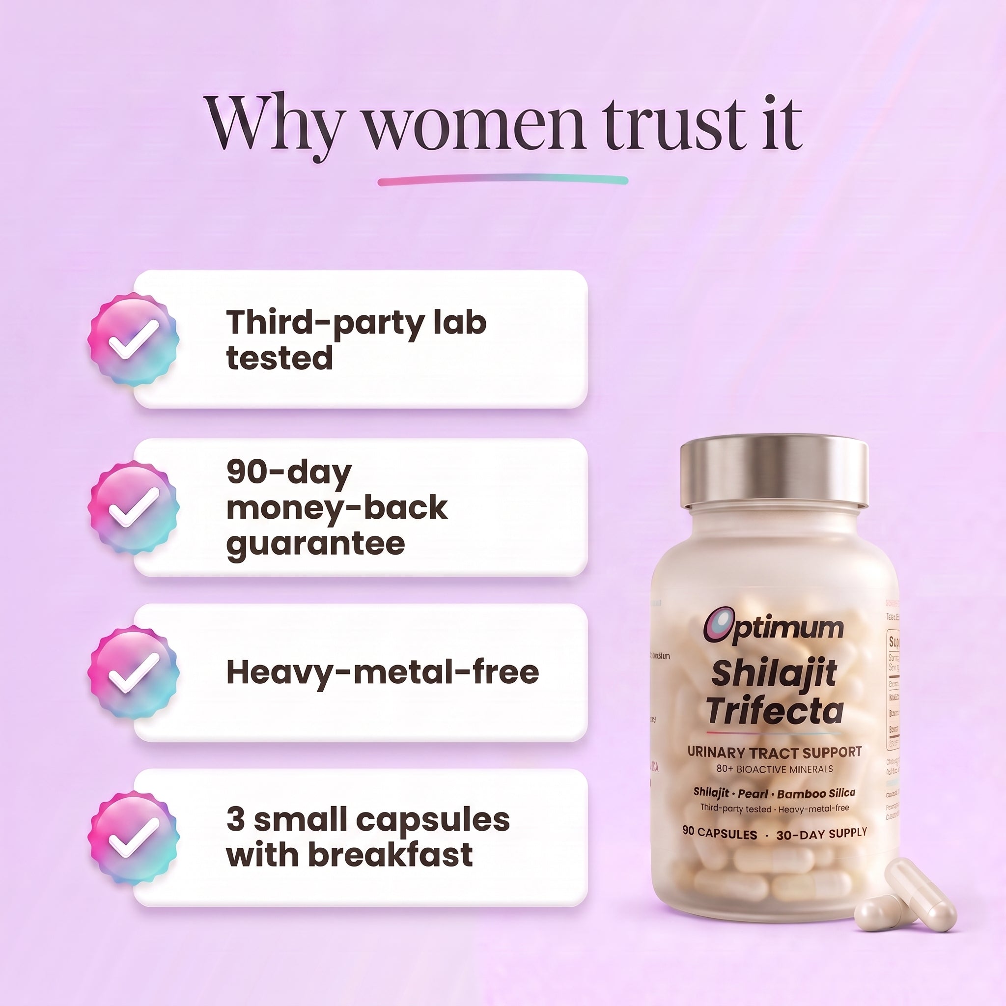 Why women trust the UTI Defense Trifecta