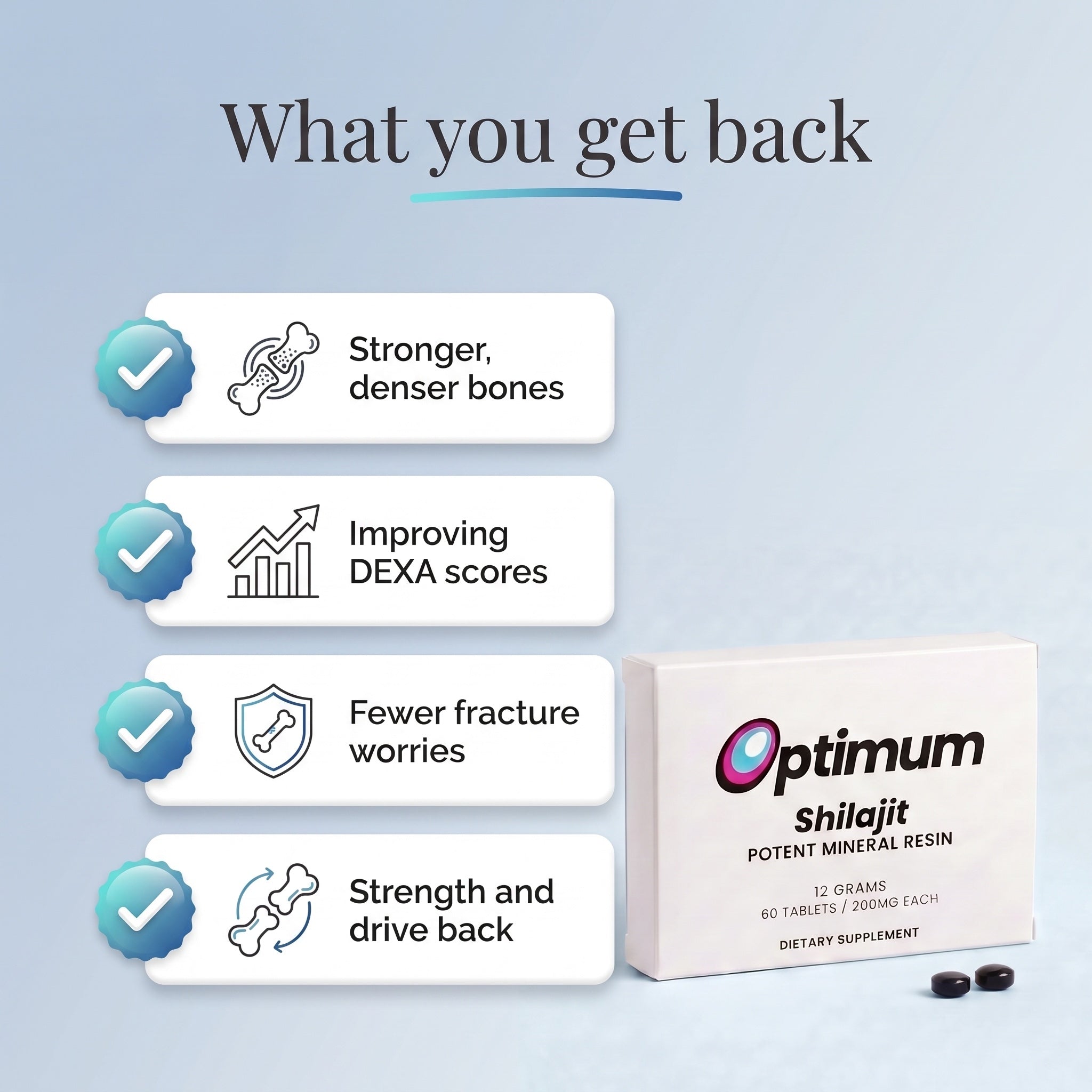 What you get back, stronger bones and improving DEXA scores