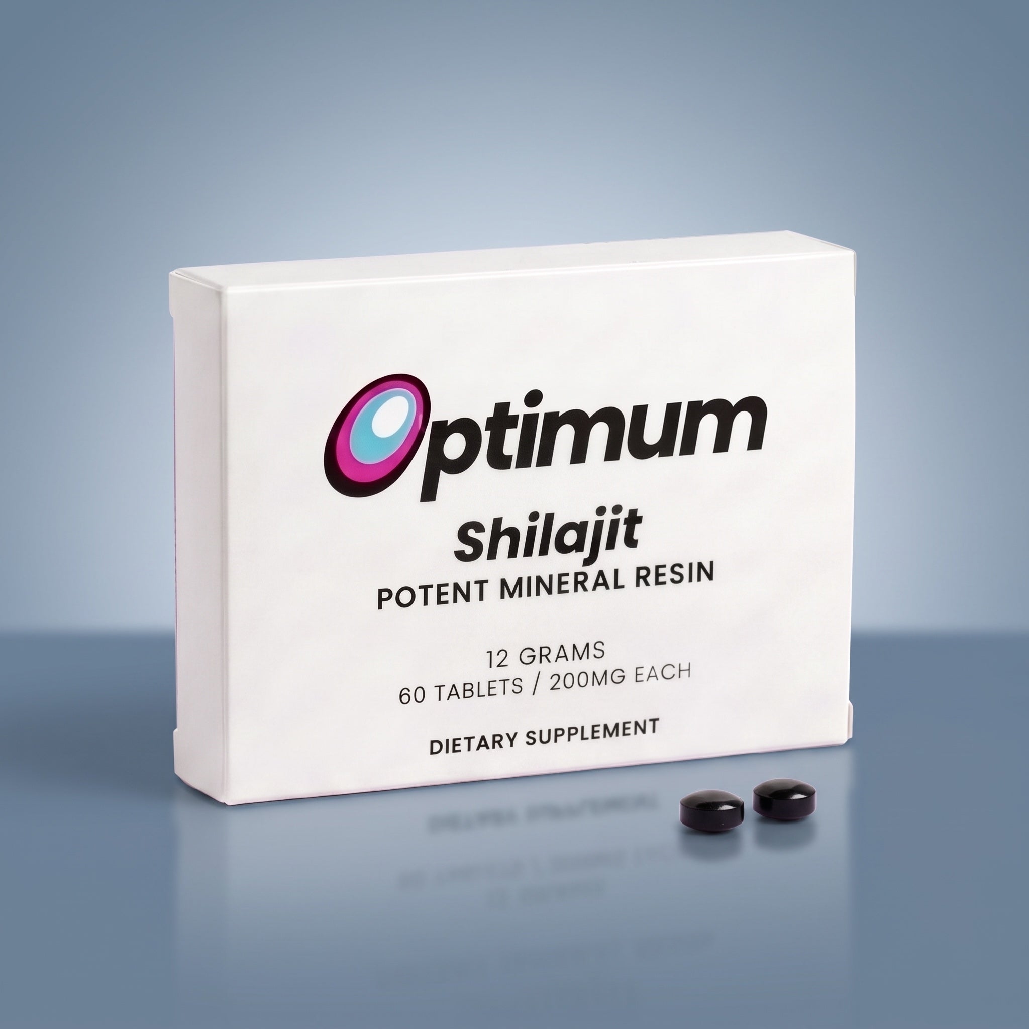 Optimum Shilajit Bone Restore for Men box, 60 tablets, with 90-day guarantee